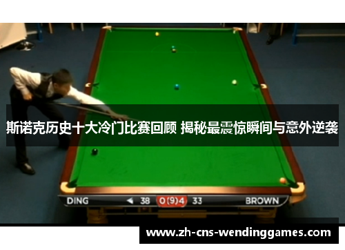 斯诺克历史十大冷门比赛回顾 揭秘最震惊瞬间与意外逆袭